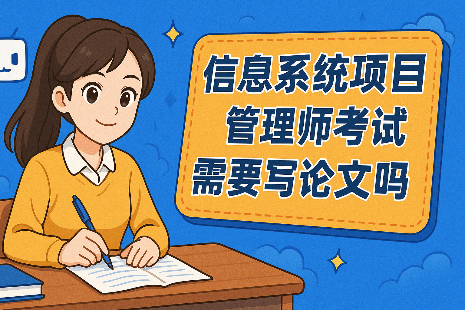 信息系统项目管理师考试需要写论文吗.png